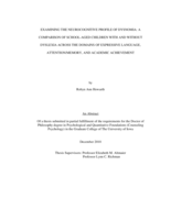 Examining the neurocognitive profile of dysnomia: a comparison of school-aged children with and without dyslexia across the domains of expressive language, attention/memory, and academic achievement