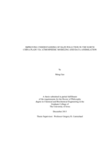 Improving understanding of haze pollution In the North China Plain via atmospheric modeling and data assimilation
