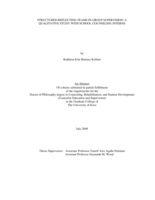 Structured reflecting teams in group supervision: a qualitative study with school counseling interns