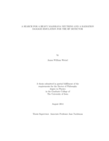 A search for a heavy Majorana neutrino and a radiation damage simulation for the HF detector
