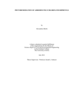Phytoremediation of airborne polychlorinated biphenyls