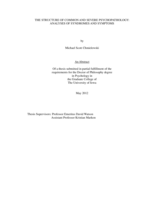 The structure of common and severe psychopathology: analyses of syndromes and symptoms