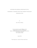 Software for modeling protein-bound DNA: determining a geometric structure consistent with known topological data