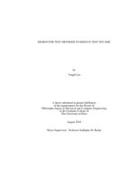 Design for test methods to reduce test set size