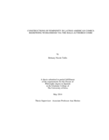Constructions of femininity in Latin/o American comics: redefining womanhood via the male-authored comic