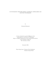 On stochastic network design: modeling approaches and solution techniques