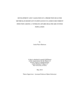 Development and validation of a prediction rule for methicillin-resistant Staphylococcus aureus recurrent infection among a veterans affairs healthcare system population