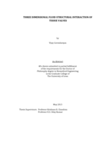 Three dimensional fluid structural interaction of tissue valves