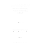 Variations in homicide: assessing the effects of inward foreign direct investment and international non-governmental organizations on cross-national homicide rates