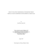 Effect of Violating Unidimensional Item Response Theory Vertical Scaling Assumptions on Developmental Score Scales