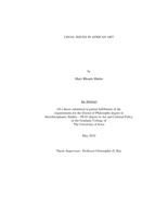 Legal issues in African art