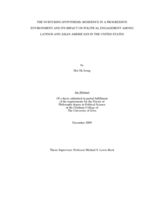 The nurturing hypothesis: residence in a progressive environment and its impact on political engagement among Latinos and Asian Americans in the United States