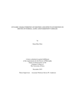 Dynamic characteristics of emotion and effects of emotion on driving in normal aging and Parkinson’s disease