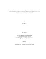 A generalized model for hydrocarbon drops spreading on a horizontal smooth solid surface