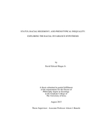 Status, racial hegemony, and phenotypical inequality: exploring the racial invariance hypothesis