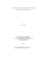 Computational fluid dynamics applications for the Lake Washington Ship Canal