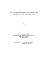 Evaluation of methodologies for continuous discharge monitoring in unsteady open-channel flows
