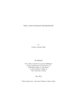 Thin layer sonoelectrochemistry