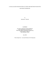 A Parallelized sharp-interface fixed grid method for moving boundary problems