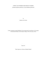 Coffee volunteering grounded in tourism: online journals reveal volunteer rationale