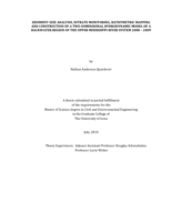 Sediment-size analysis, nitrate monitoring, bathymetric mapping and construction of a two-dimensional hydrodynamic model of a backwater region of the Upper Mississippi River System 2008-2009