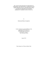 The association between environmental exposures and the physical growth status, bone growth status, and metabolic risk factors of children of Sudanese immigrant families living in the USA