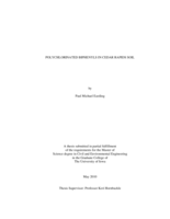 Polychlorinated biphenyls in Cedar Rapids soil