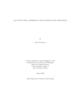 Lazy exact real arithmetic using floating point operations