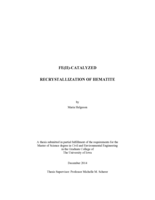 Fe(II)-catalyzed recrystallization of hematite