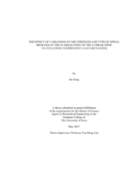 The effect of variations in the strength and type of spinal muscles on the stabilization of the lumbar spine via follower compressive load mechanism