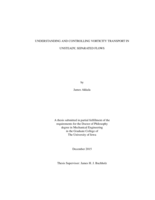 Understanding and controlling vorticity transport in unsteady, separated flows