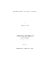 Weighted interpolation over W*-algebras