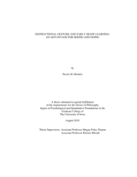 Instructional gesture and early shape learning: an advantage for seeing and doing