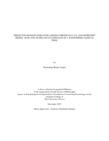 Predicting reasons for living among chronically ill and depressed middle aged and older adults enrolled in a randomized clinical trial