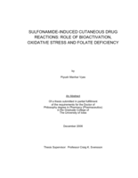 Sulfonamide-induced cutaneous drug reactions: role of bioactivation, oxidative stress and folate deficiency