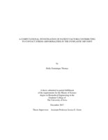 A computational investigation of patient factors contributing to contact stress abnormalities in the dysplastic hip joint