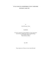 Evaluation of antimicrobial use in a pediatric intensive care unit