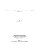 Perceived oral care needs of terminally ill adults – a qualitative investigation