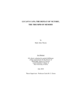 Lucan's Cato, the defeat of victory, the triumph of memory