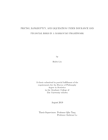 Pricing, bankruptcy, and liquidation under insurance and financial risks in a Markovian framework