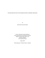 Factors associated with state-mandated dental screening compliance