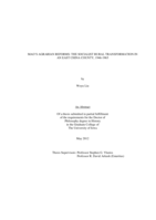 Mao's agrarian reforms: the socialist rural transformation in an east China county, 1946-1965