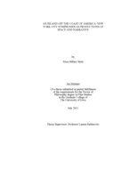 An island off the coast of America: New York City symphonies as productions of space and narrative