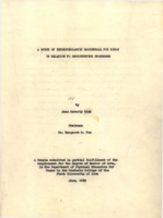 A study of interscholastic basketball for girls in relation to reproductive processes