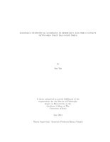 Bayesian statistical modeling in epidemics and the contact networks that transmit them