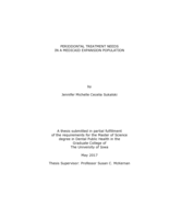 Periodontal treatment needs in a Medicaid expansion population