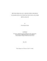 Men who were sexually abused during childhood: an examination of factors that influence long-term mental health