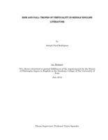 Rise and fall: tropes of verticality in Middle English literature