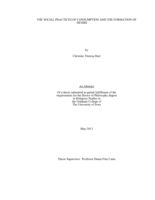 The social practices of consumption and the formation of desire