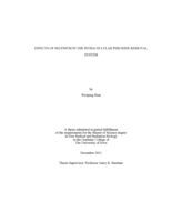 Effects of selenium in the intracellular peroxide-removal system